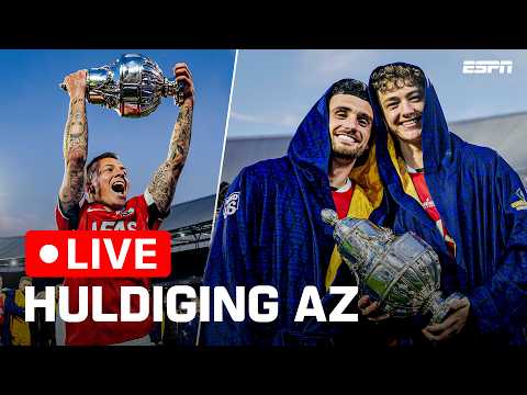 LIVE: HULDIGING AZ 🏆🥳 | Eurojackpot KNVB Beker-winnaar AZ wordt gehuldigd 🏆 — football video
