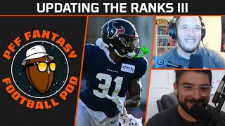 Updating the ranks III | PFF Fantasy Podcast