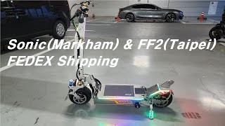 Electric Scooter WEPED Sonic(Markham) & FF2(Taipei) FedEX Shipping