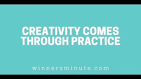 Creativity Comes Through Practice // The Winner's Minute With Mac Hammond