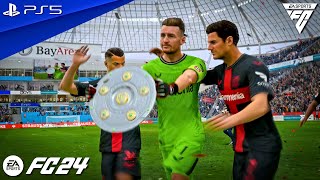 FC 24 - Bayer 04 Leverkusen Wins Bundesliga 23/24 at BayArena | PS5™ [4K60]