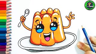 Como Dibujar Kawaii Una Gelatina