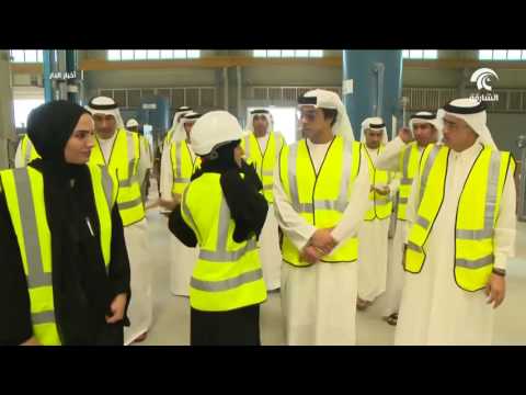 منصور بن زايد يزور محطة غليلة لتحلية المياه