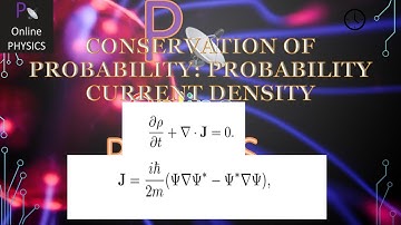 Conservation of Probability: Probability Current Density