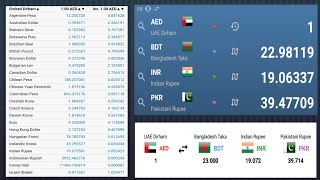 All Currency Converter | 1 DIRHAM TO BDT 23 TAKA | Currency Apps 2019 | UAE Tech Support screenshot 4