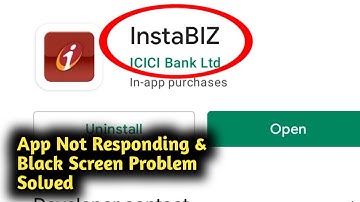 Fix InstaBiz App Not Responding and Black Screen Problem Solved