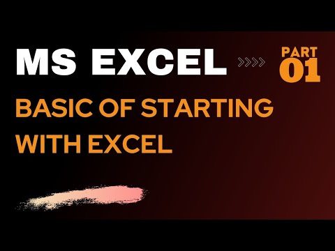 MS Excel - Basic of starting | Learn MS Excel | #msexcelfullcourse # ...