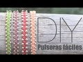 DIY: Pulseras con nudos planos y bolas