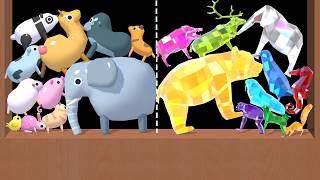 Animal Drop 3D \vs Animal Gem Puzzle - Drop Animals, Merge Cute Pets, Jungle Drop 2048, Merge Pet 3D screenshot 1