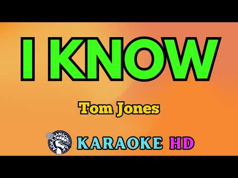 Video thumbnail for I Know KARAOKE by Tom Jones 4K HD @samsonites