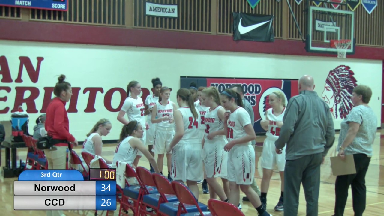 Norwood High School vs. CCD Girls Varsity Basketball 2017 YouTube