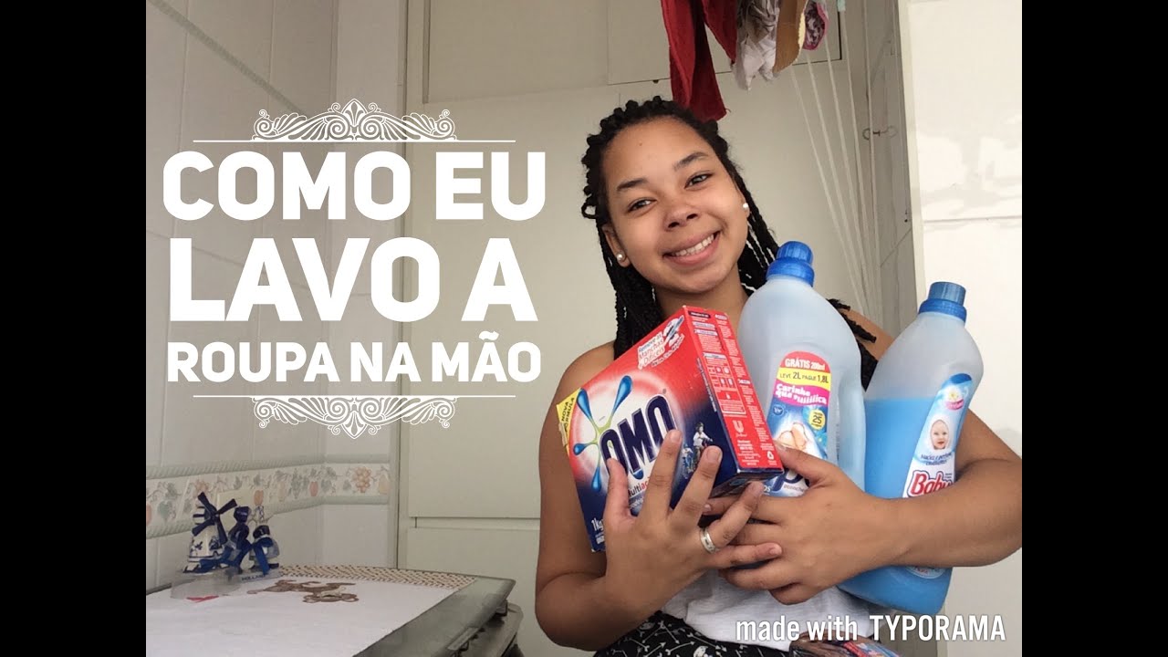 Como LAVAR Roupa Na M O Nataly Silva YouTube