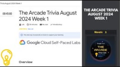 The Arcade Trivia August 2024 Week 1 || Lab Solution || Qwiklabs Arcade 2024