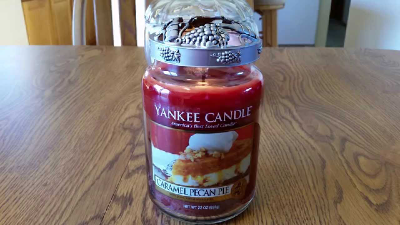Yankee Candle Caramel Pecan Pie Candle Review YouTube