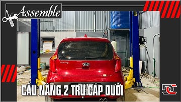 [Lắp đặt] Hướng dẫn lắp đặt cầu nâng 2 trụ cáp dưới