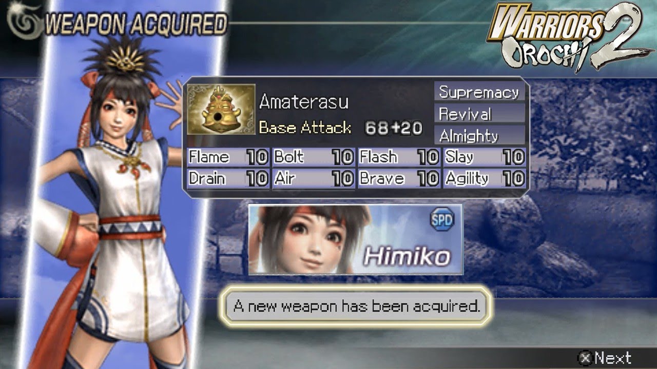 weapon-guide-gold-weapon-himiko-warriors-orochi-2-psp-youtube