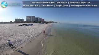 Clearwater Beach Red Tide Watch 9-20-2018