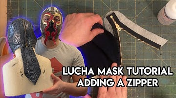 Lucha Mask Tutorial - Adding a Zipper