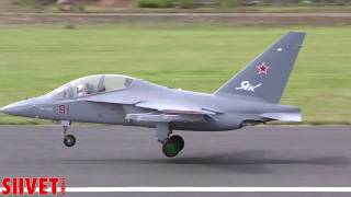 Yak-130 jet model takeoff and landing - Russia - JMW2017