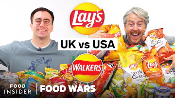 US vs UK Lay’s Chips and Walkers Crisps | Food Wars