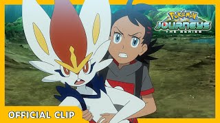 Lucario and Cinderace vs. Mewtwo | Pokémon Journeys: The Series | Official Clip