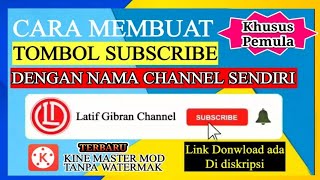 Cara Membuat Animasi Tombol Subscribe dan Lonceng di Hp Android dengan nama Channel sendiri