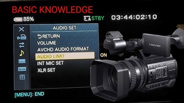 Sony nx100 video camera basic knowledge | Basic settings