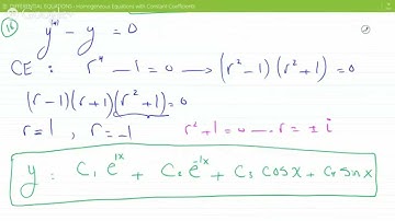 another Solution of a FOURth order homogeneous differential equation with constant coefficients