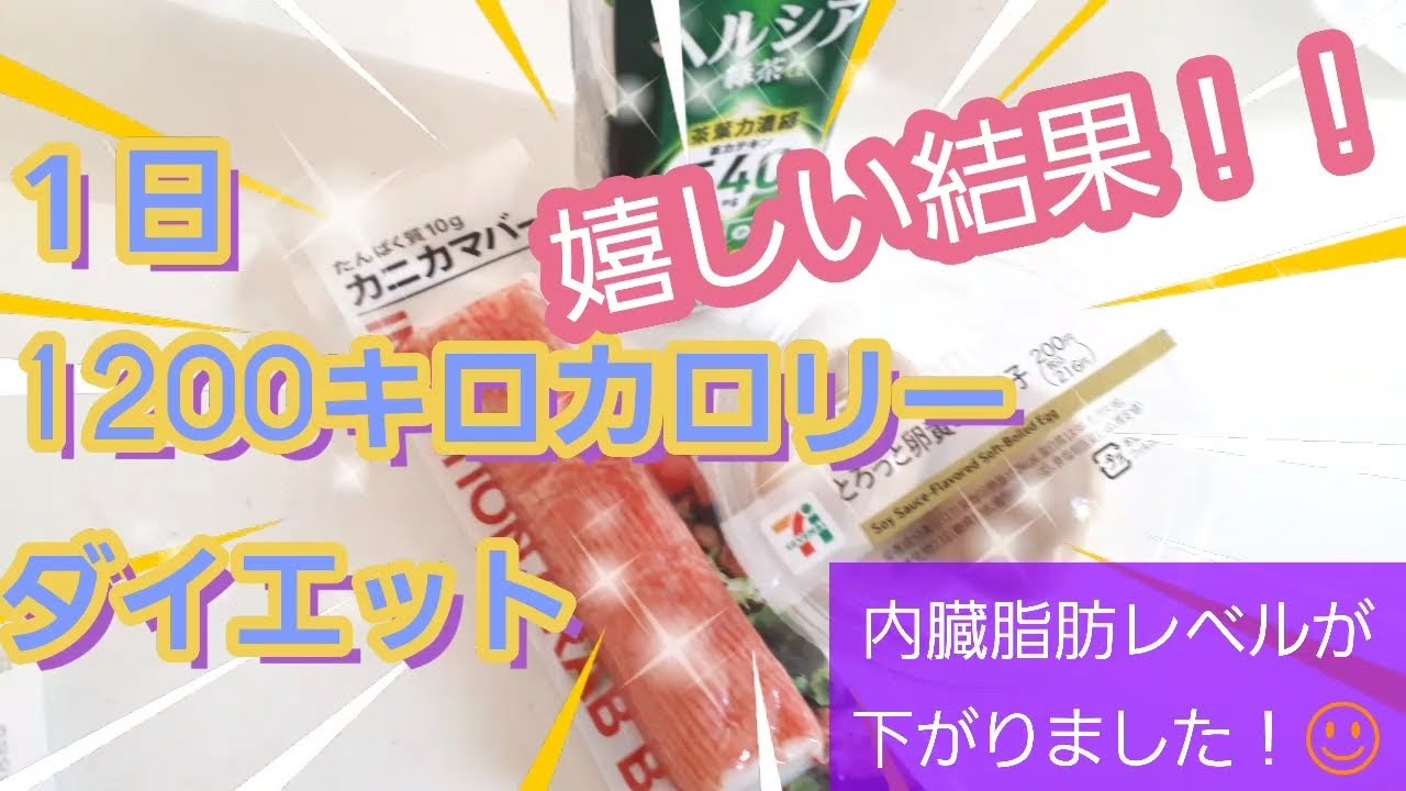 【標準体重に戻りたい】1日1200キロカロリーダイエット 1ヶ月目11月の結果！【内臓脂肪レベル】 YouTube
