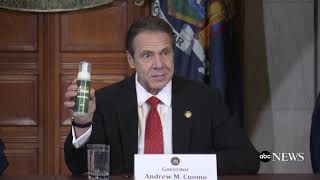 NY governor debuts state’s hand sanitizer, made by prisoners