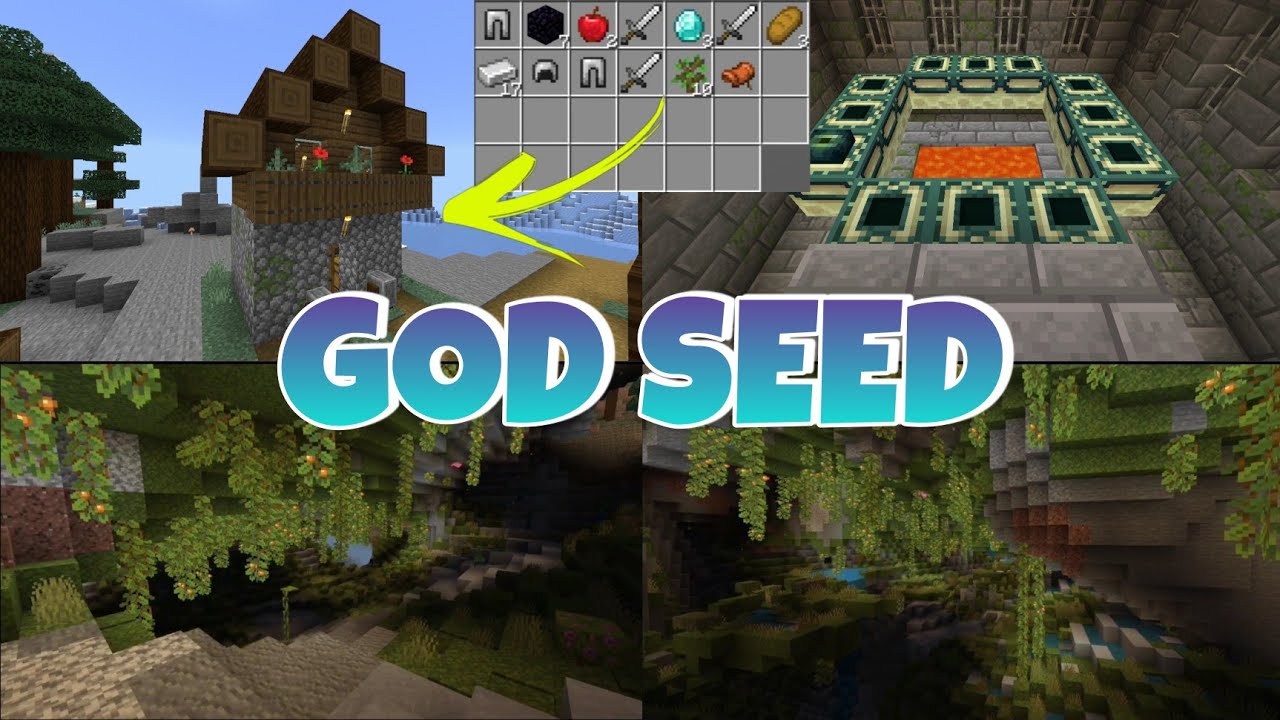 Amazing Seed for Minecraft Bedrock 1.18 Quad Blacksmith Spawn YouTube
