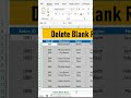 Delete Blank Rows In Seconds In Excel #exceltips #exceltrick #exceltutorial #excelshortcut