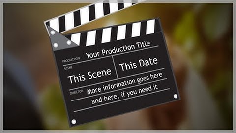 Clapboard With Text for ProShow Producer 6 and higher