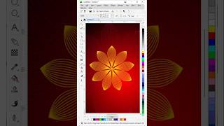 How to Create Abstract Floral Vector Design in CorelDRAW | CorelDRAW Tutorial Shorts #coreldraw