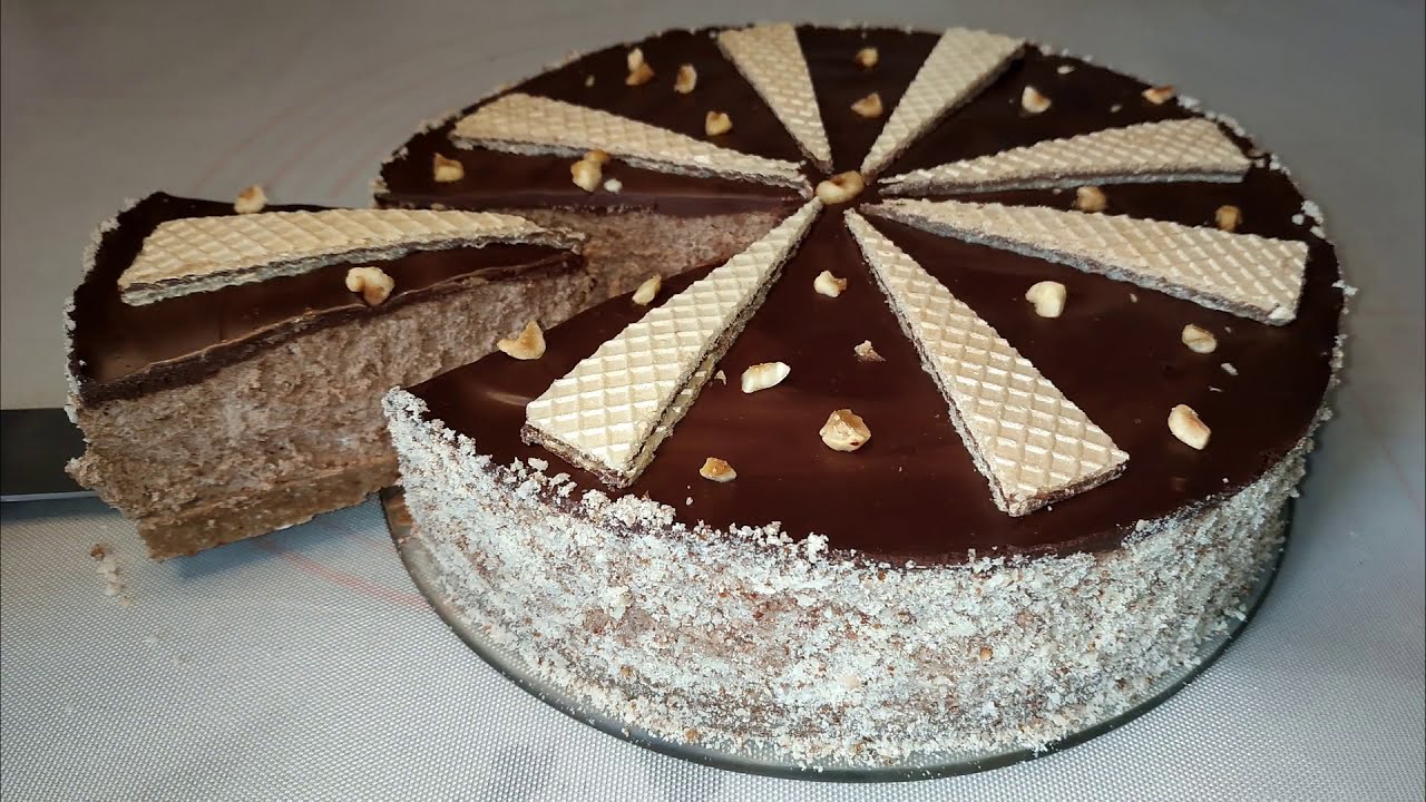 Ferrero Rocher Cake Gateau Chocolat Noisettes Recette Sans Cuisson Youtube