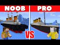NOOB vs PRO: TITANIC BUILD BATTLE sa Minecraft PE!