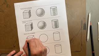 Shading Forms Using Hatching, Cross-hatching, Stippling and Scribbling