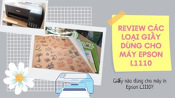 Review các loại giấy dùng được cho máy in Epson L1110 | Schepub Handmade