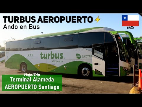 Автобус до АЭРОПОРТ САНТЬЯГО, &rsquo;TURBUS Aeropuerto&rsquo; | Электробус KING LONG XMQ 6130 E PHSP98