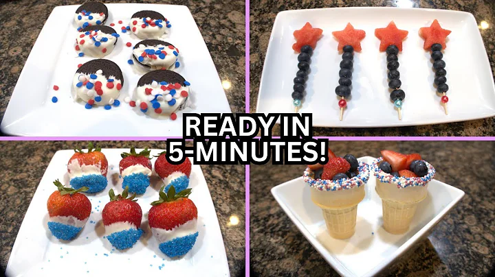 5 EASY NO BAKE DESSERTS | 4th Of July Themed