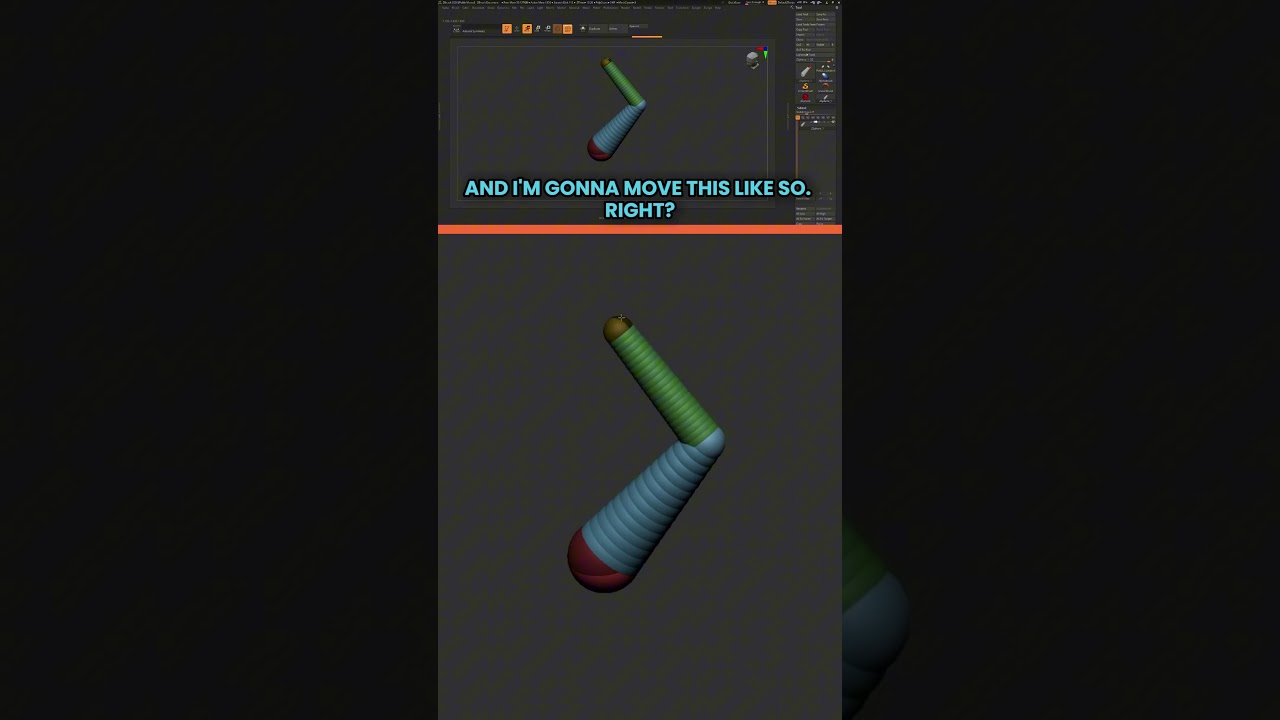 Создание рогов с помощью ZSpheres