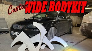 Custom WIDE Bodykit for the CRASHED focus ST   #copart #damaged #salvage