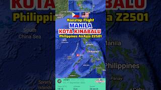 Manila to Kota Kinabalu Flight Route with Philippines AirAsia Z2501