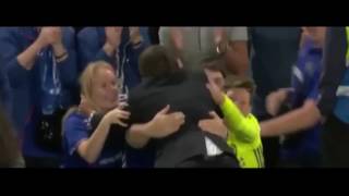 Antonio Conte insane celebration after Diego Costa goal vs West Ham HD 15 08 2016