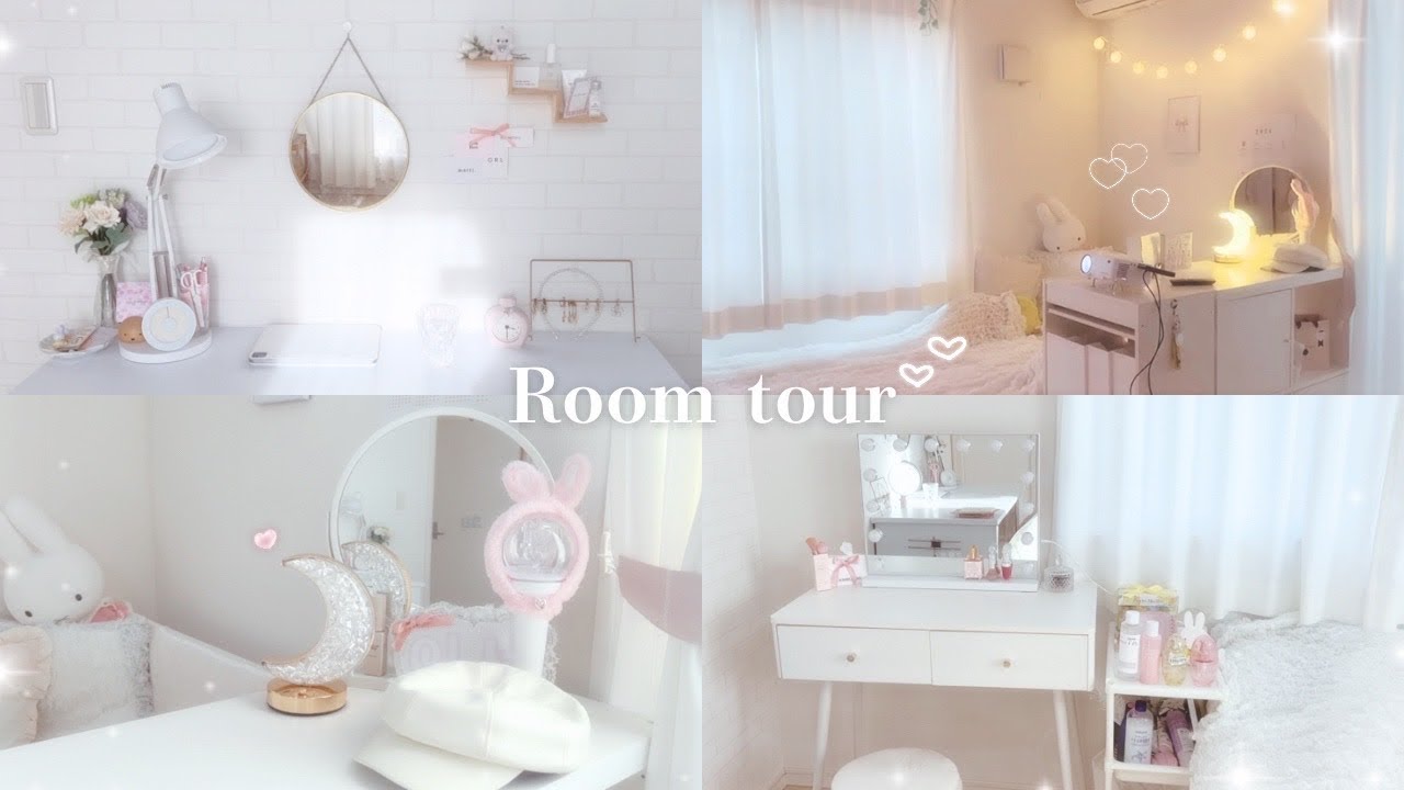 【room tour】高校生のお部屋紹介🤍/ジャニオタの収納/ホワイトインテリア
