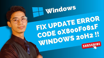 Windows 10 Update Error Code 0x800f081f Fix | Windows 10 20h2 Update Error