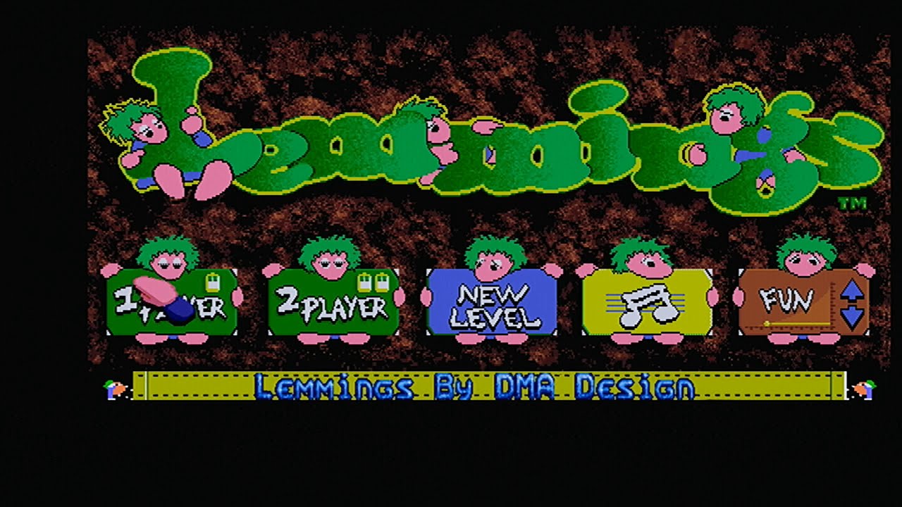 Video thumbnail — Lemmings - Commodore Amiga Gameplay - Psygnosis 1991