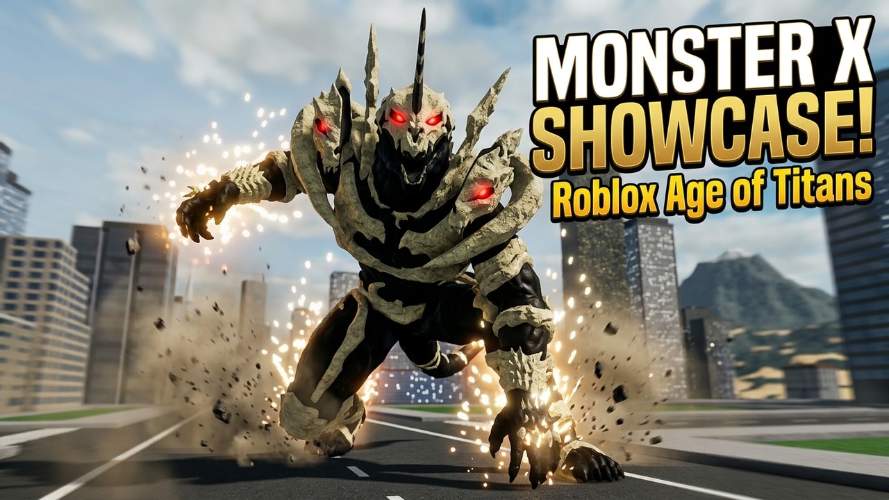 MONSTER X Showcase! - Roblox Age of Titans - YouTube