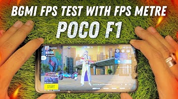BGMI FPS Test with FPS Meter in the BEST Custom ROM for POCO F1 Only🔥