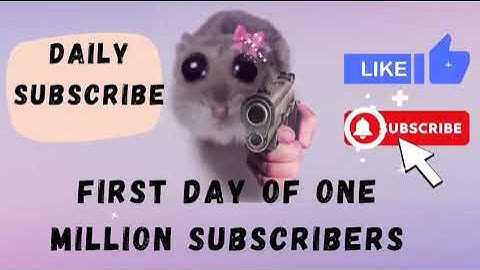 Day 4 of the Million Subscriber Journey🤩